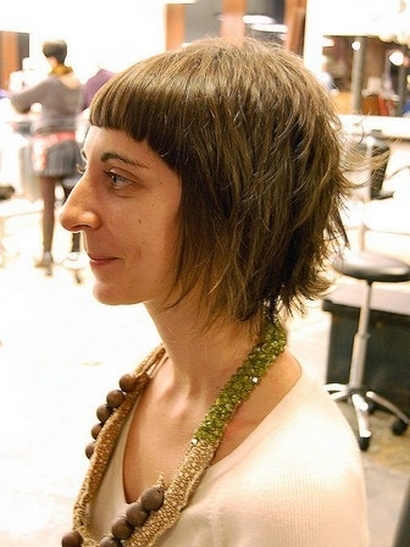 cieniowane fryzury krótkie uczesanie damskie zdjęcie numer 148A